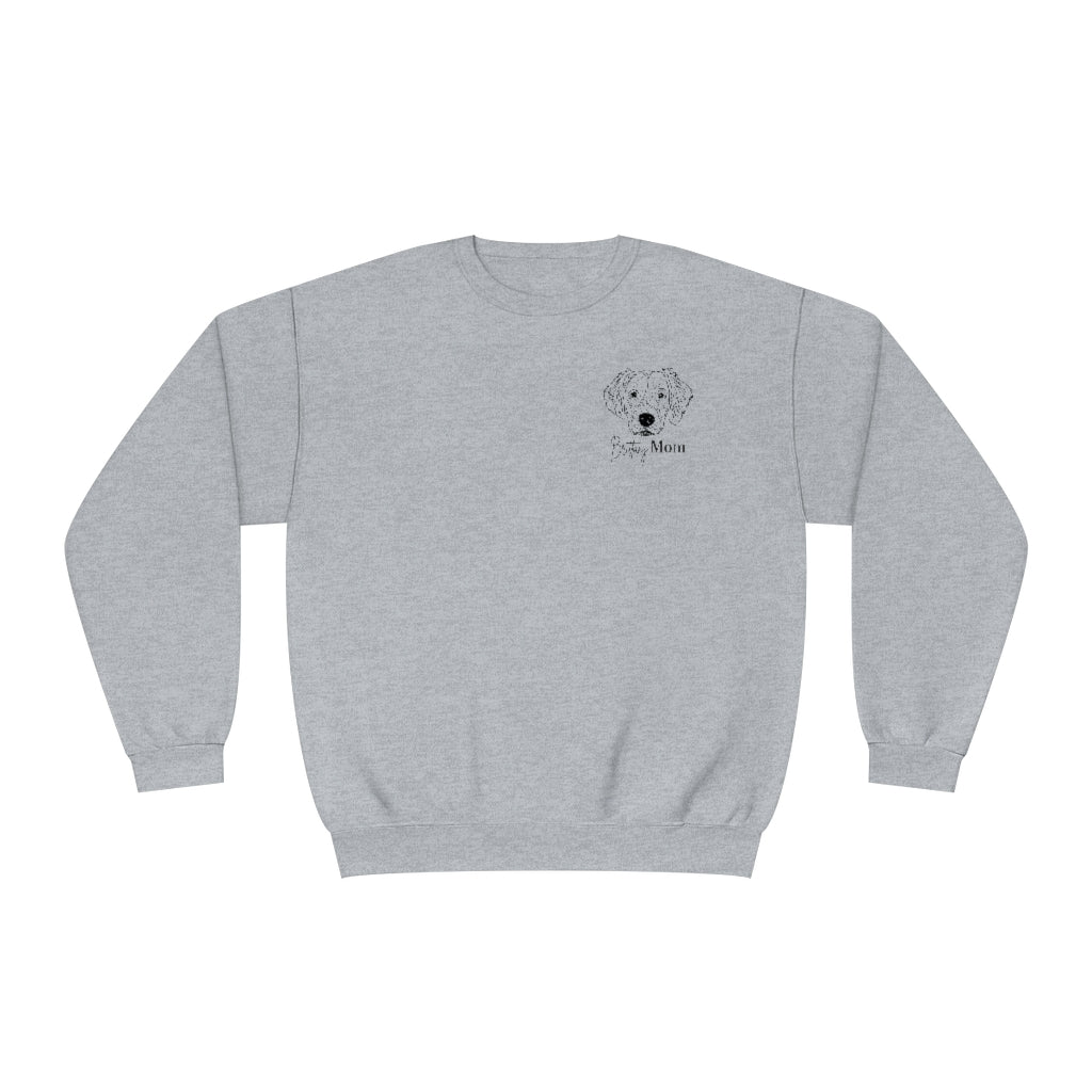 Brittany Spaniel Mom Crewneck Sweatshirt