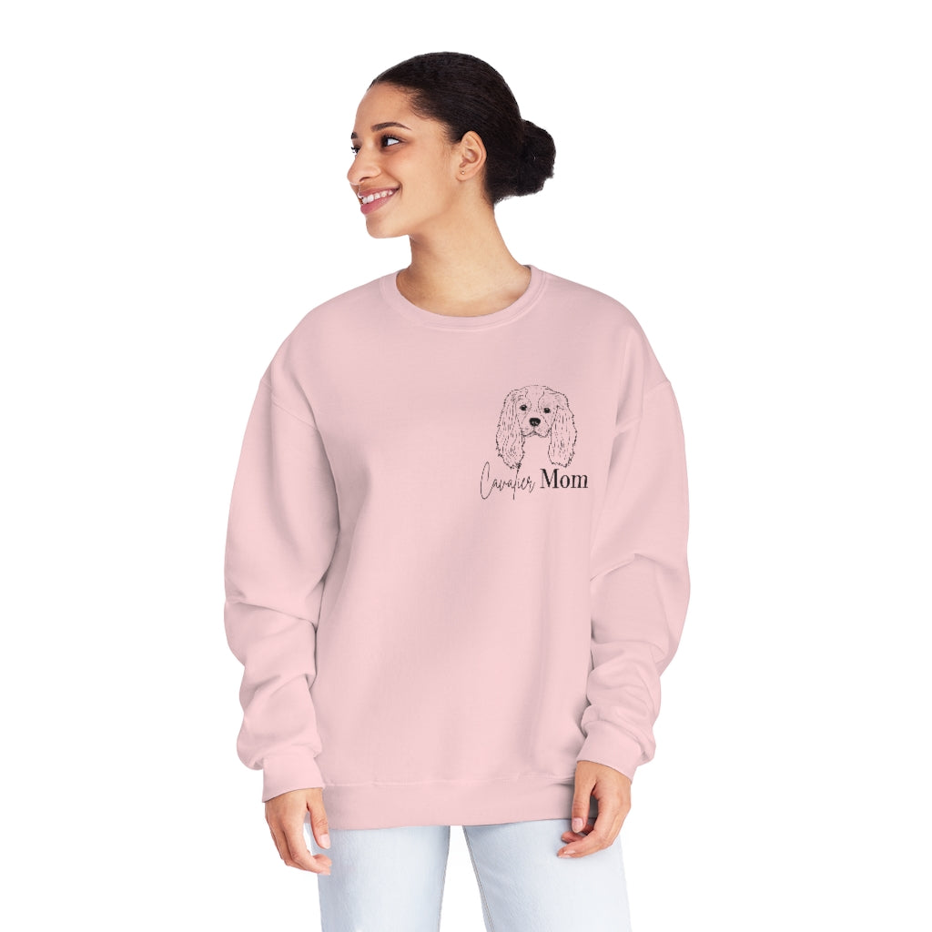 Cavalier Dog Mom Crewneck Sweatshirt