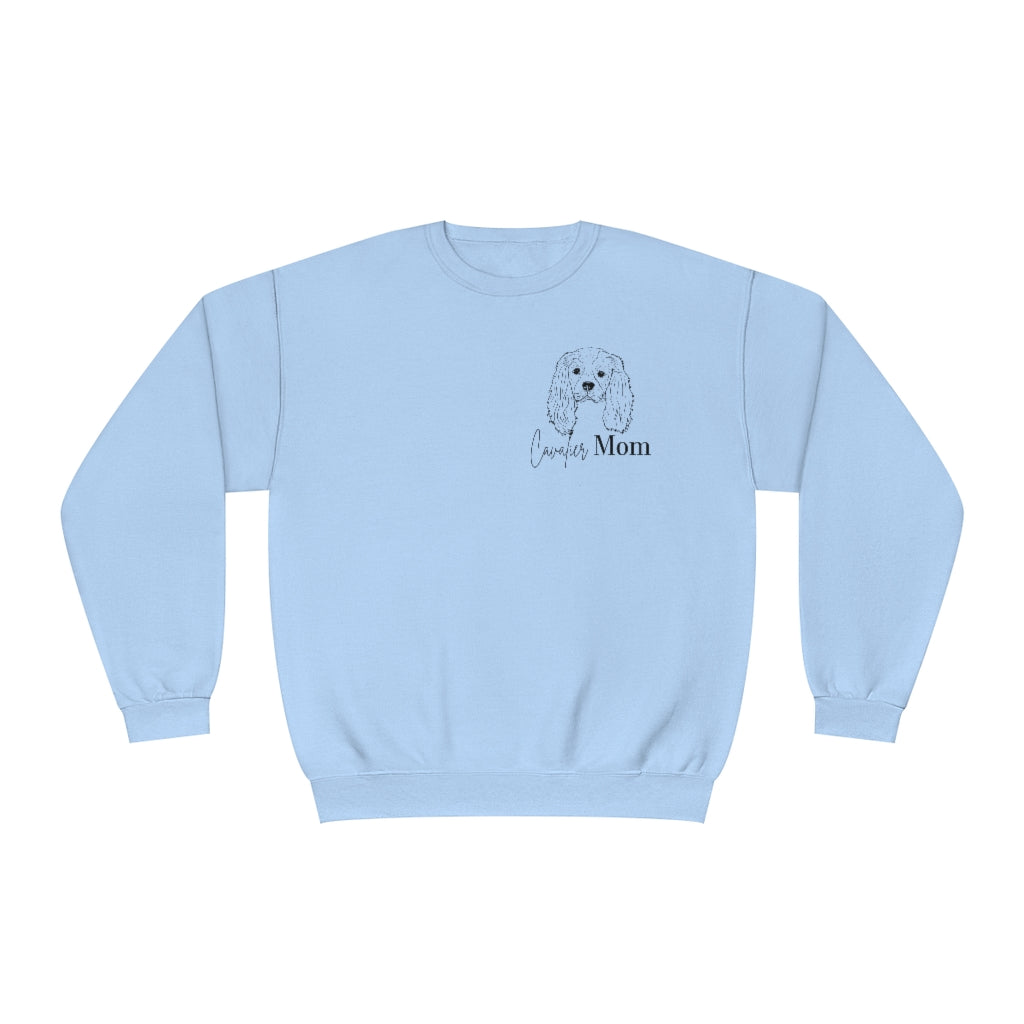 Cavalier Dog Mom Crewneck Sweatshirt