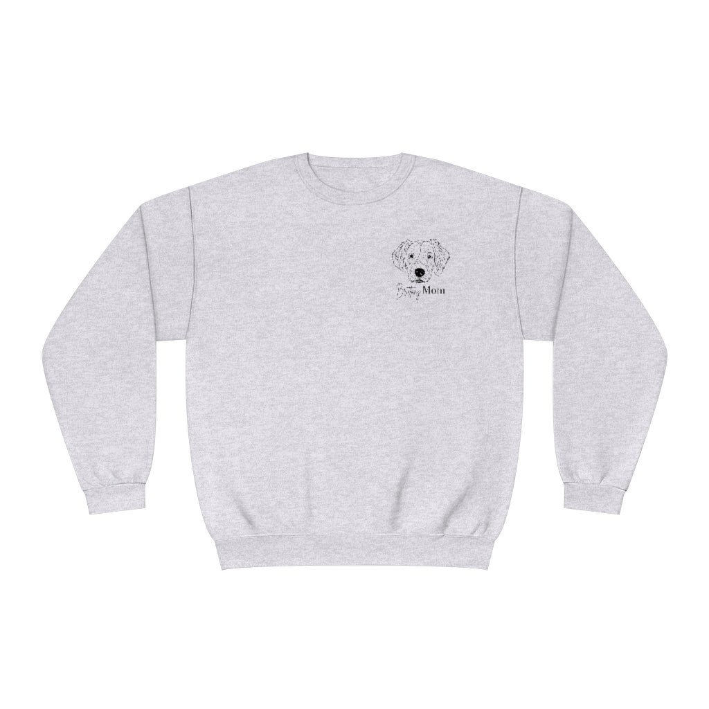 Brittany Spaniel Mom Crewneck Sweatshirt