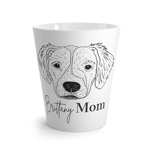 Brittany Spaniel Mom Latte Mug
