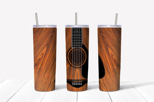 Acoustic Guitar Sublimation Tumbler