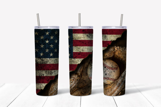 American Baseball Sublimation Tumbler