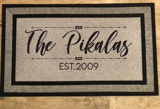 Custom Name Door Mat