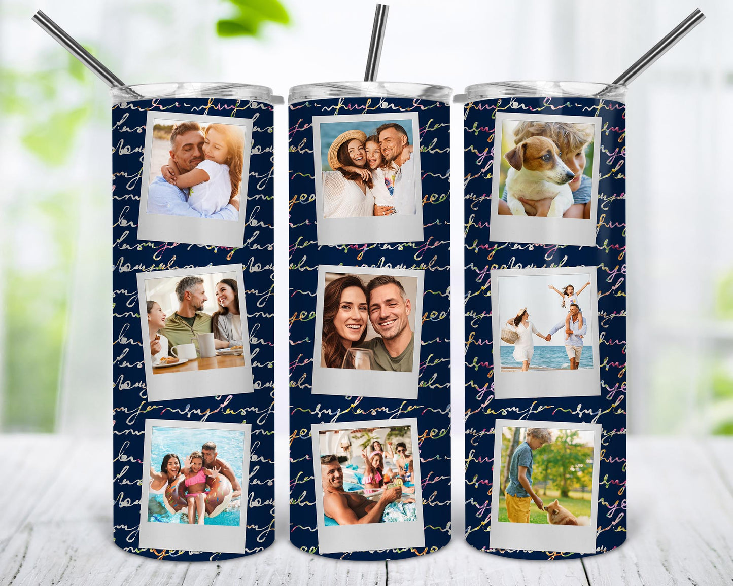 Polaroid Frame Tumblers