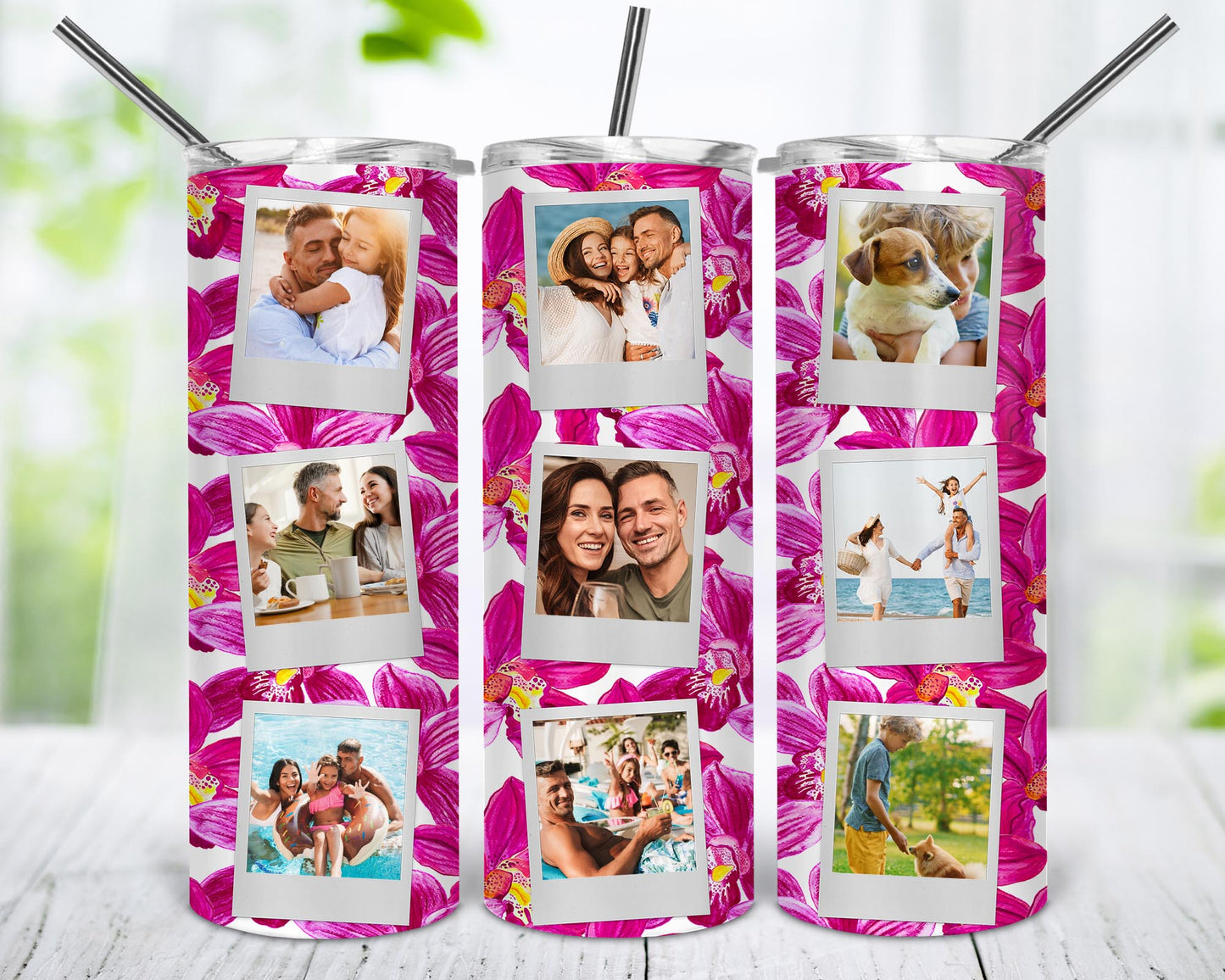 Polaroid Frame Tumblers