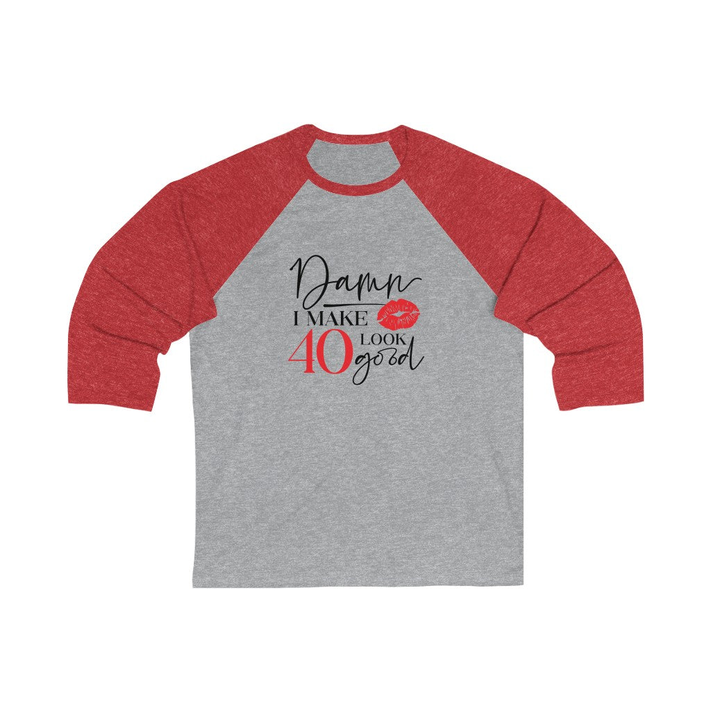 Unisex 3\4 Sleeve Baseball Tee