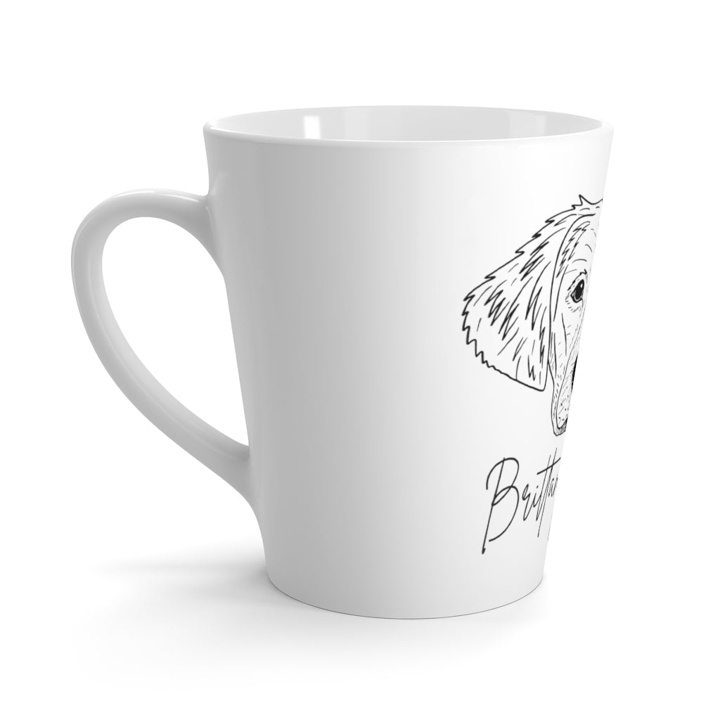 Brittany Spaniel Mom Latte Mug