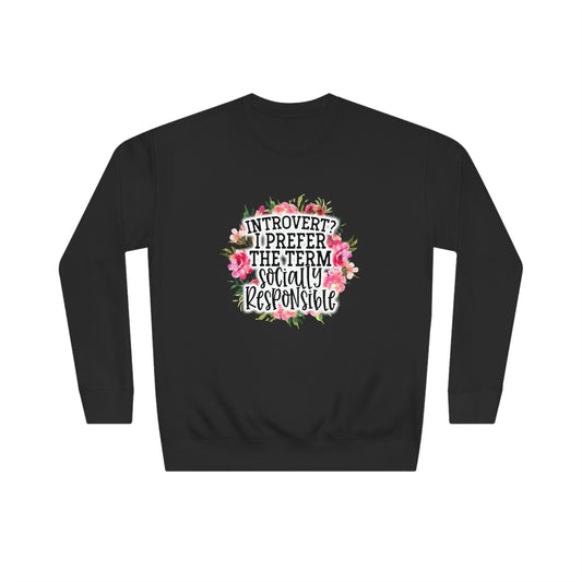 Introvert, I Prefer Crew Sweatshirt