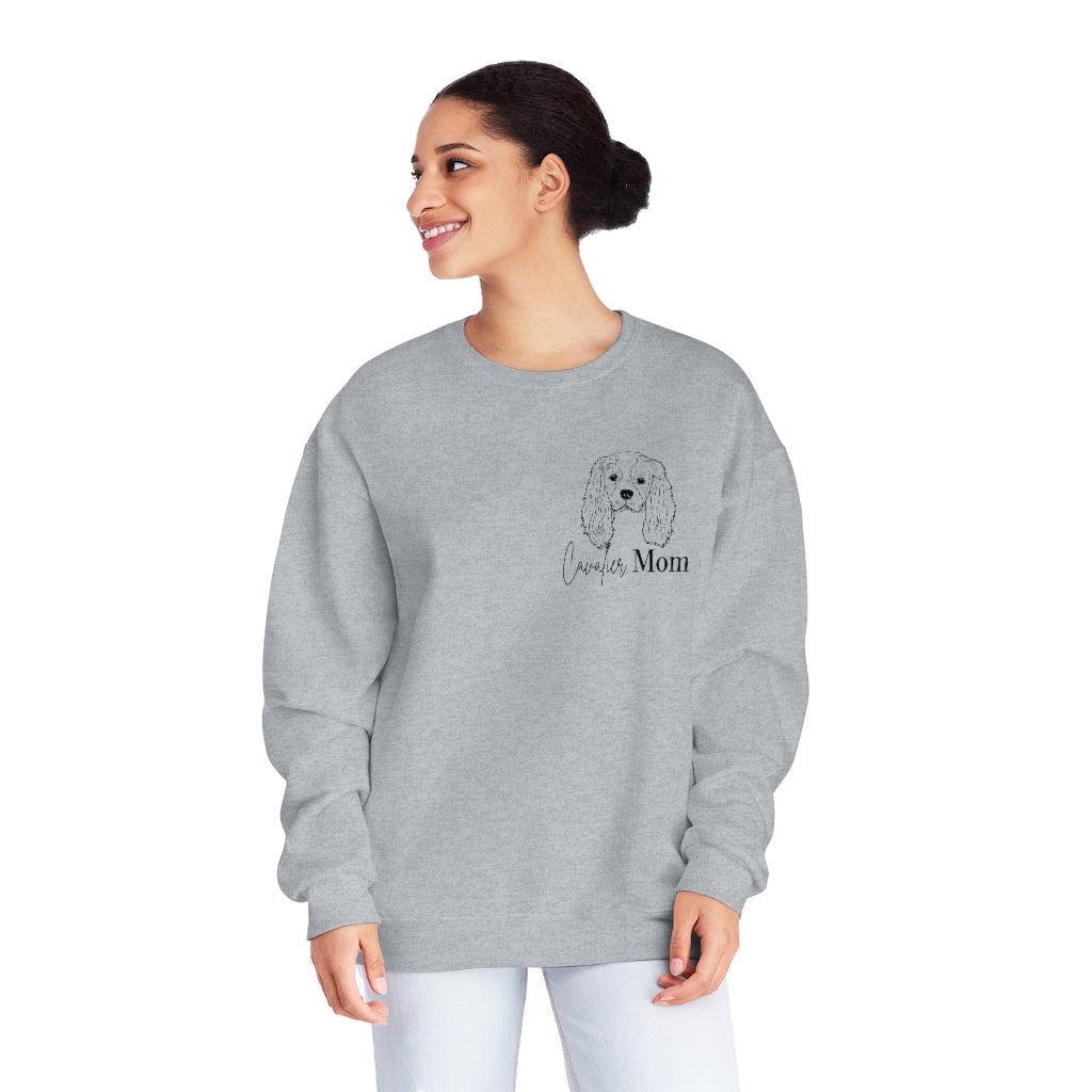 Cavalier Dog Mom Crewneck Sweatshirt