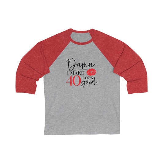 Unisex 3\4 Sleeve Baseball Tee