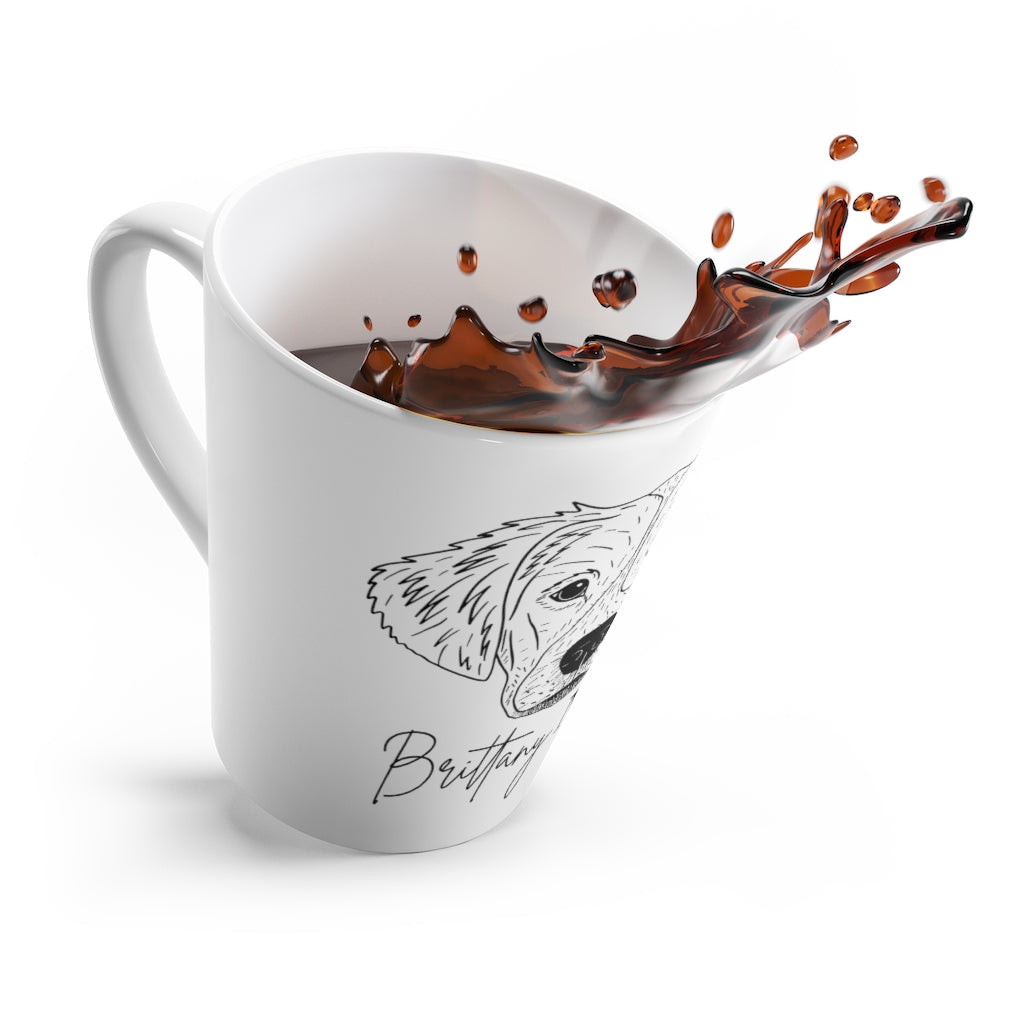 Brittany Spaniel Mom Latte Mug